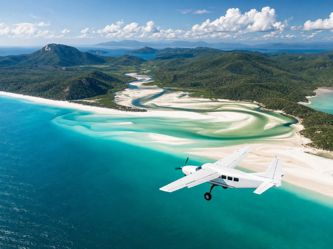 Whitehaven Beach from above